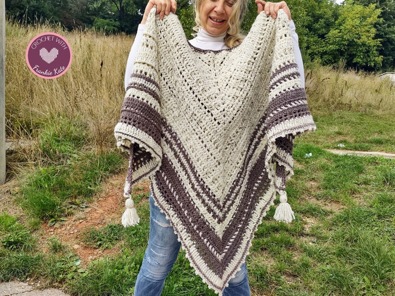 Nova Hooded Triangle Shawl Crochet Pattern – Cozy & Stylish DIY Wrap