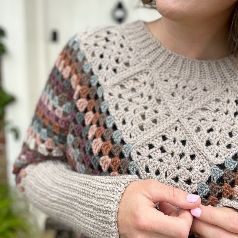 Granny Square Poncho | Boho Chic Handmade Poncho | Digital PDF Tutorial