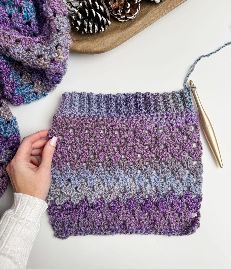 Chunky Granny Square Poncho Crochet Pattern